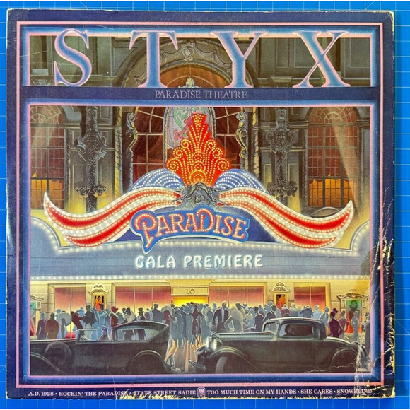 Styx: Paradise Theatre ~Early Holo Etch Press (1980, A&M Records) Gatefold - Picture 1 of 7